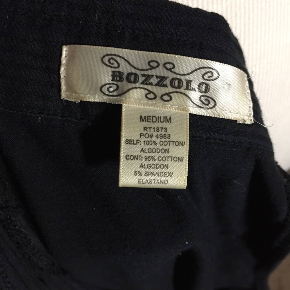 Bozzollo black sleeveless button up - Picture 5 of 5